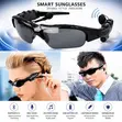 Sunglasses with Built-in Earphones and Microphone - 1