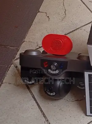 4G Triple Lens Solar CCTV Camera with Alarm Siren