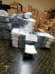 Plastic Folding Chairs with Metal Frame - 1