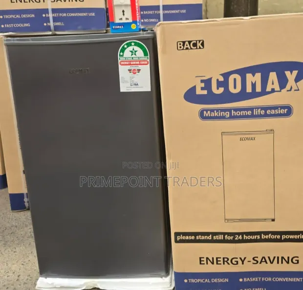 Ecomax 90L Single Door Fridge - Dark Silver - 1