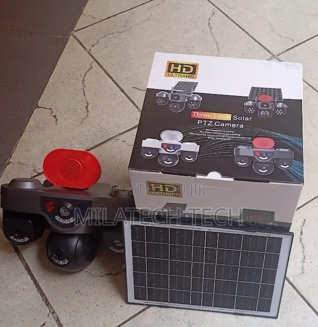 Triple Camera 4G Solar CCTV with Siren - 1