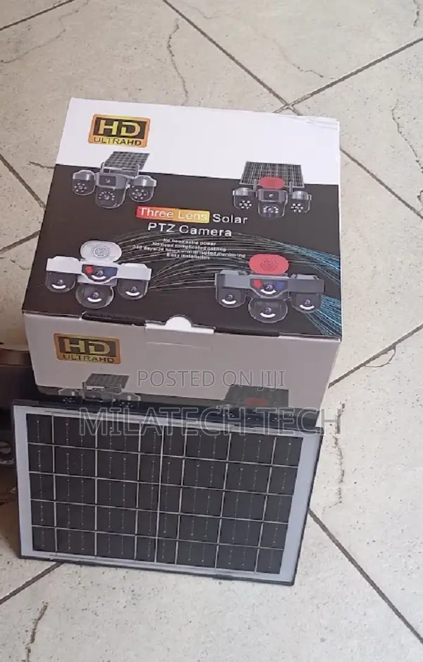 Triple Lens 4G Solar CCTV Camera with Alarm - 1