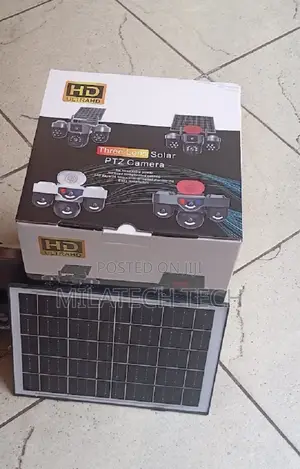 Triple Lens 4G Solar CCTV Camera with Alarm