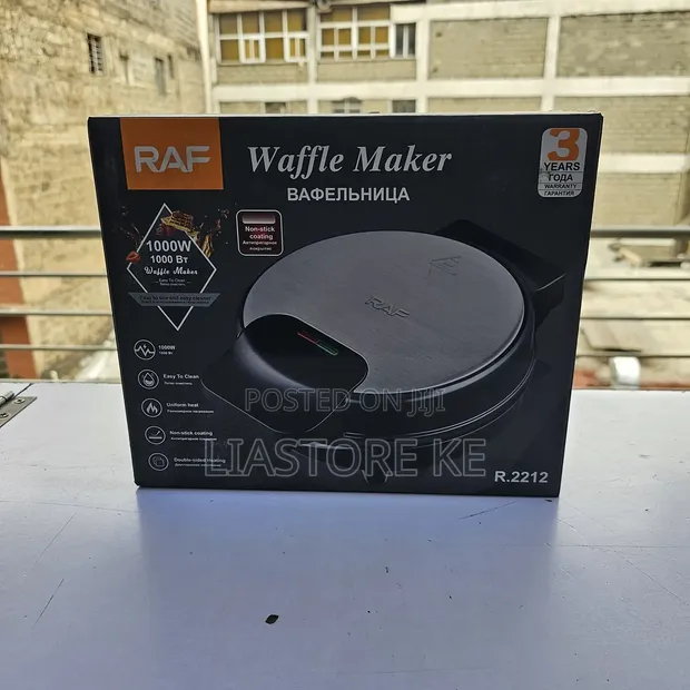 RAF 1000W Waffle Machine R.2212 - Fast & Even Heating - 1
