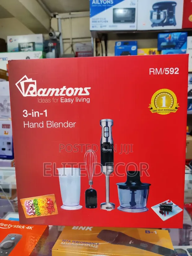 Ramtons RM/592 3-in-1 Hand Blender 600W - 1