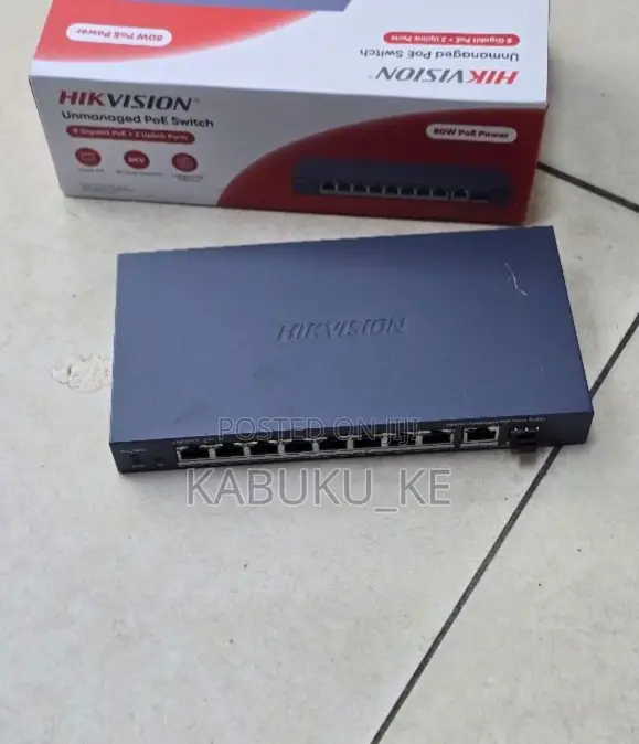 Hikvision 8-Port PoE Gigabit Switch - 1