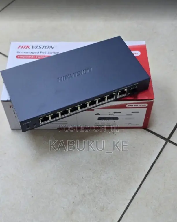 Hikvision 8-Port PoE Gigabit Switch DS-3E0510P-E/M - 1