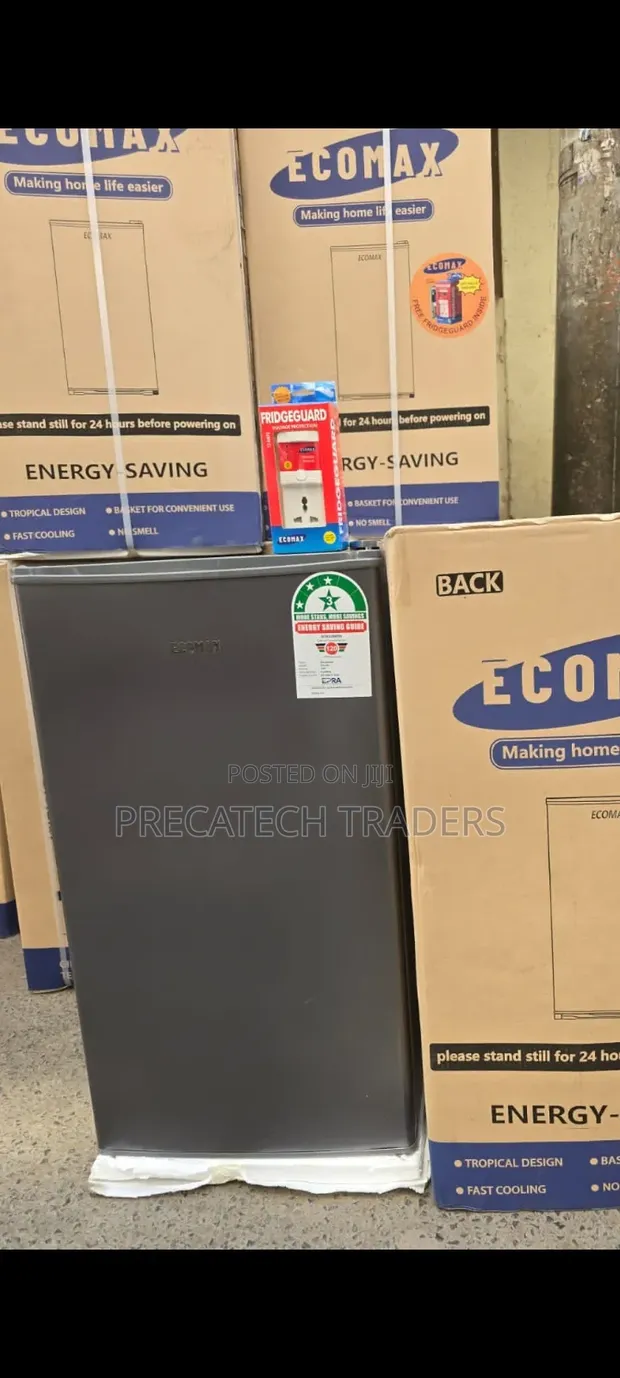 Ecomax 90L Single Door Fridge - Dark Silver - 1
