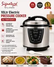 Signature 10L Electric Pressure Cooker - 1400W Smart Cooker - 2