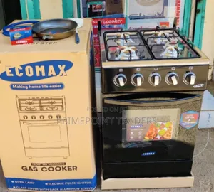 Ecomax 50x55 4-Burner Gas & Electric Oven Cooker