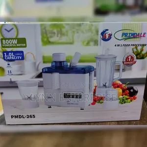 Primdale 4-in-1 Food Processor, Juicer, Blender, Grinder & Chopper