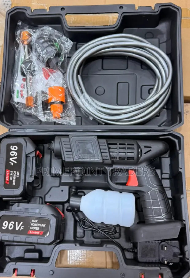 96V Cordless Water Sprayer - Car Wash & Garden Gun - 1