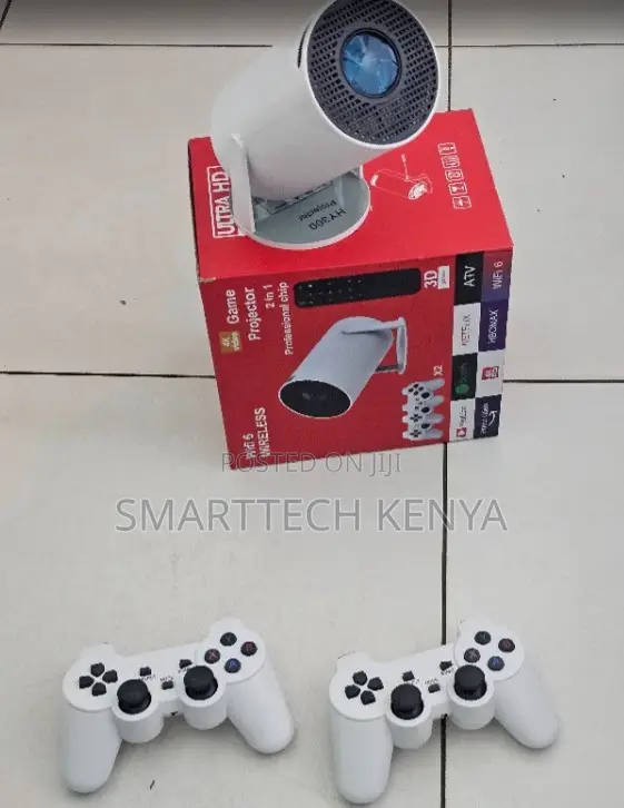 HY300 Android Gaming Projector with Dual Wireless Controllers - 1