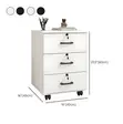 Wooden 3 Drawer Movable Pedestal Cabinet - 2