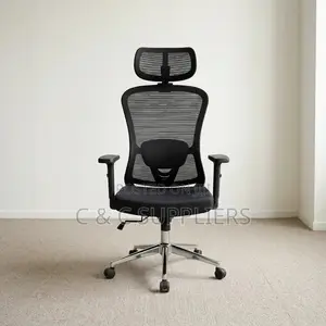Black Adjustable Ergonomic Staff Chair