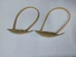 Gold Feather Shaped Metallic Curtain Tie Backs (Pair) - 2