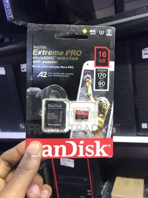 SanDisk 16GB Extreme Pro Memory Card with Adapter