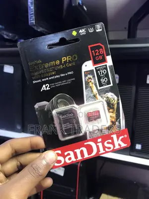 SanDisk 128GB Extreme Pro Memory Card with Adapter