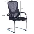 Executive Mesh Visitors Chair - Black - 4