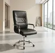 Executive Guest Chair - Black Leather - 3