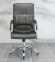 Executive Guest Chair - Black Leather - 4