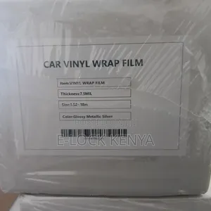Metallic Silver Car Wrap Per Meter