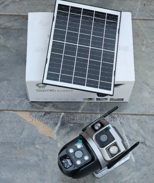 Solar Powered 4G PTZ CCTV Camera with SIM Card Slot - 1