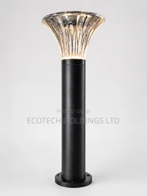 Modern Crystal Solar Bollard Light
