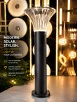 Modern Crystal Solar Bollard Light - 2