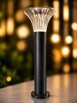 Modern Crystal Solar Bollard Light - 3