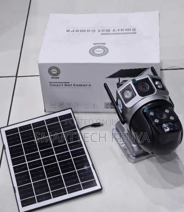 V380Pro Wifi Solar CCTV Camera - Dual Lens PTZ - 1