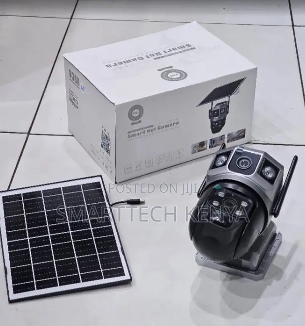 4G Solar Dual Lens Camera - 4MP CCTV, V380 Pro - 1