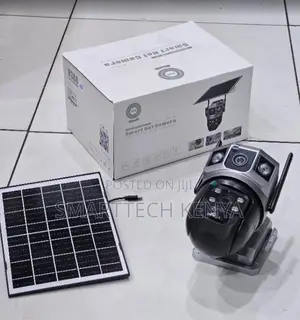 4G Solar Dual Lens Camera - 4MP CCTV, V380 Pro