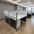 2-Seater Gray Modular Workstation - 2