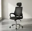Swivel Mesh Office Chair with Headrest - 1