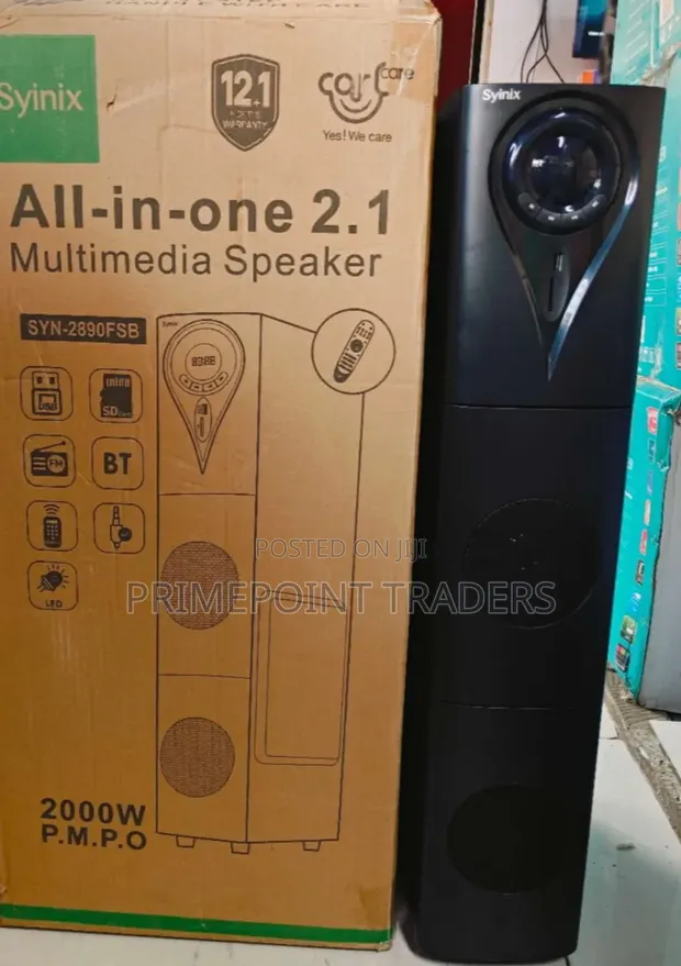 Syinix SYN2890FSB 2.1 Multimedia Speaker System - 1