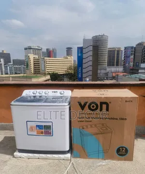 VON 13KG Twin Tub Washing Machine - White