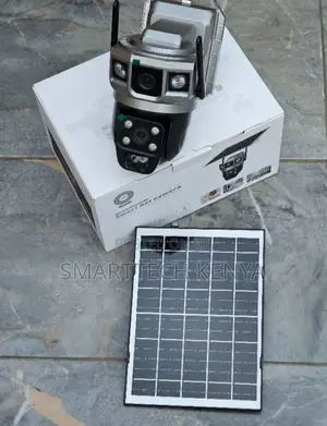 4G Solar CCTV Camera - Dual Lens, PTZ Night Vision