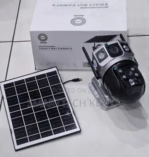 V380 Dual Lens 4G Solar Camera with Night Vision & Two-Way Audio