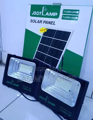 JSOT 600W Solar Floodlight yenye Paneli Mbili