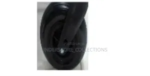 Black Front Caster Wheel Assembly with Fork for Wheelchair