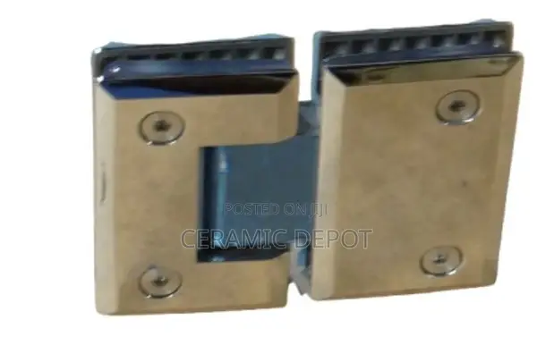 SS Glass Door Hinges 180D 5" - 1