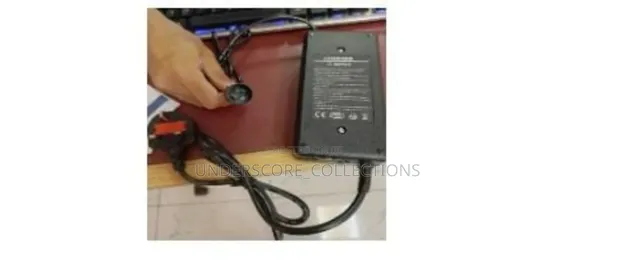 Wheelchair Battery Charging Adaptor with Power Cables - 1