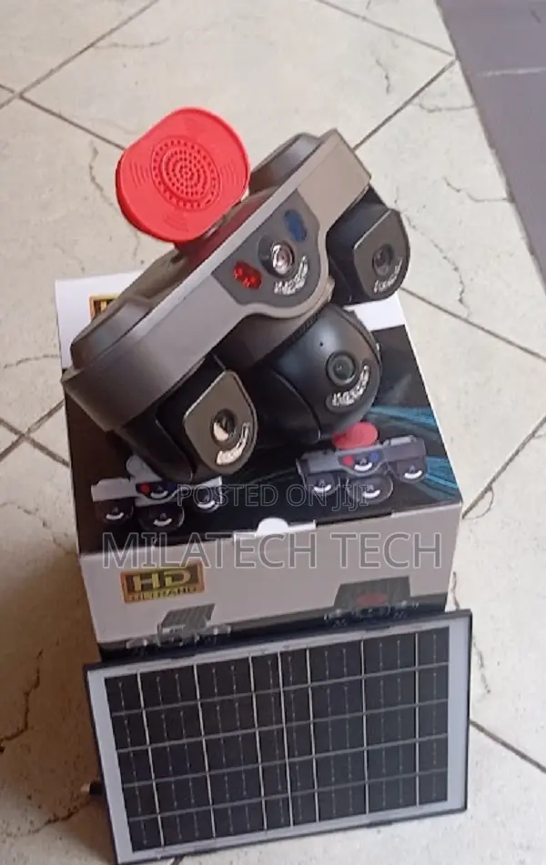 Triple Lens 4G Solar Surveillance Camera With Alarm - 1