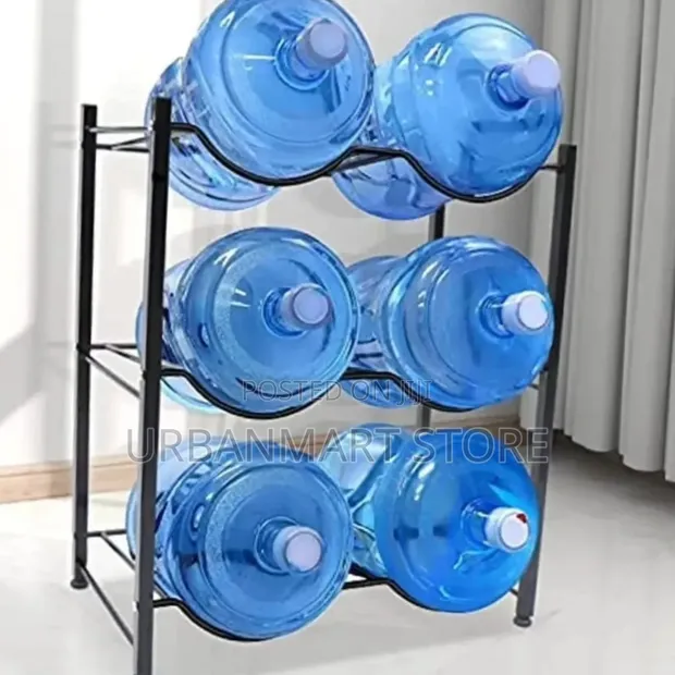 6 Bottle Holder Rack - Heavy Duty Carbon Steel - 1