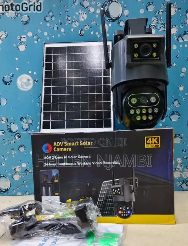 AOV 2-Lens AI Smart Solar Camera with 4G/eSIM - 1