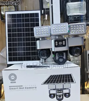 4G Triple Lens Solar PTZ Camera with Light