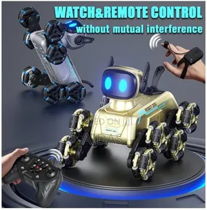 Robot Dog 8-Wheel RC Stunt Car with Gesture Control