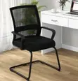 Black Mesh Office Waiting Chair - 2