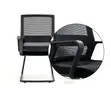 Black Mesh Office Waiting Chair - 3